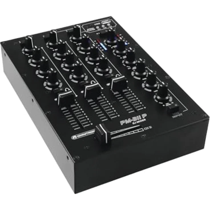 Omnitronic PM-311P, DJ-Mixer mit Player und Mischpult, schwarz – Bild 1