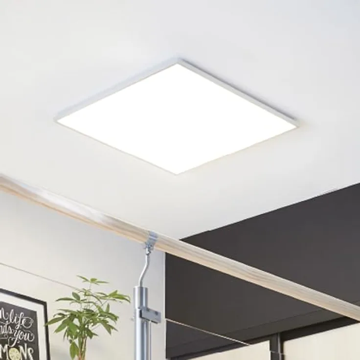 INSPIRE 5er Set LED-Panel GDANSK - 5800 Lm - 4000 K - IP20-42 W - Weiß Aluminium - LED Deckenleuchte