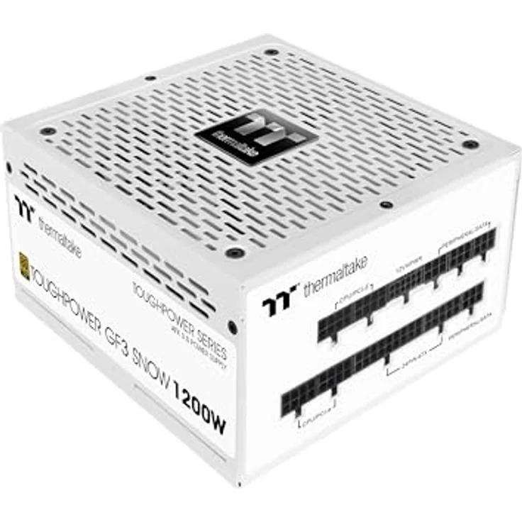 Thermaltake Toughpower GF3 1200W PC-ATX-3.0-Netzteil PCIe Gen 5.0 80-Plus-Gold voll-modular leiser 140 Lüfter EU Zertifiziert Snow Edition - Preisvergleich – Bild 3
