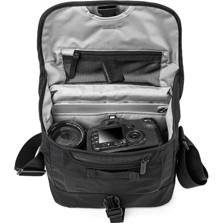 Crumpler Track Shot Camera Sling 3800, Kameratasche mit 11" Tabletfach, schwarz - Robuste Kameratasche für Semiprofessionelle SLR und iPad Pro 11" – Bild 2