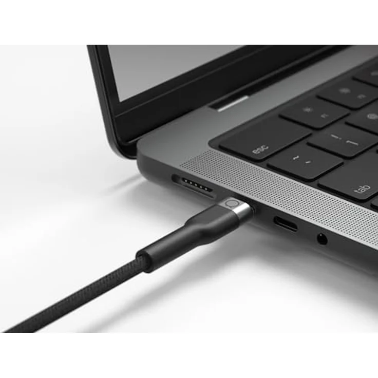 LINQ Connects USB-C an Lightning Pro Cable, MFI, 2M, geflochtenes Kabel aus recyceltem Aluminium, Grau – Bild 2