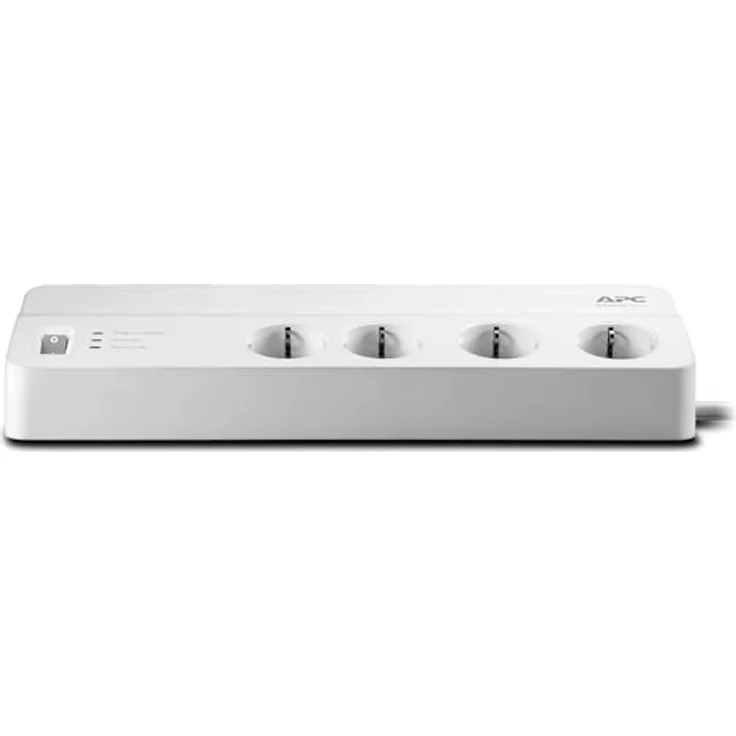 APC Surge Protector - PM8-GR - Steckdosenleiste mit Überspannungsschutz (8-fach Stecker Schuko, schaltbar, für PC, TV u.a., Farbe: weiß) – Bild 5