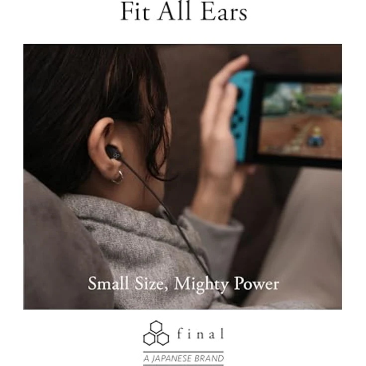 final VR500 Gaming In-Ear Kopfhörer für räumliche Wahrnehmung und schnelles Reaktionsspiel mit Inline-Mikrofon und Fernbedienung – Bild 4