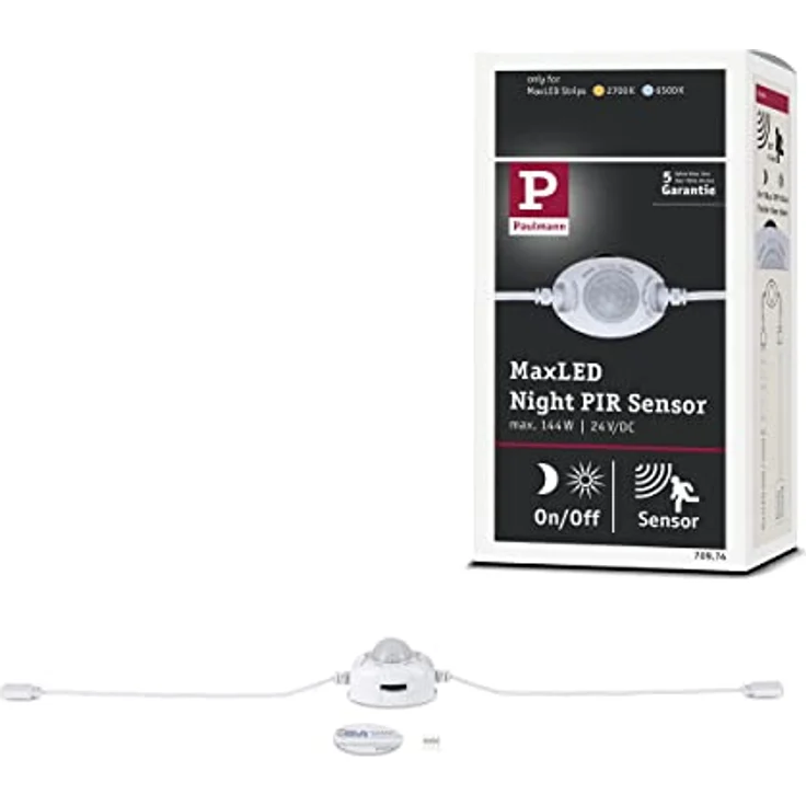 Paulmann 70974 LED Stripe MaxLED Night Bewegungssensor max. 144 Watt Lichtband Weiß Lichtstreifen Kunststoff LED Band – Bild 1