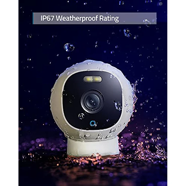 eufy Security Outdoor Cam E220, All-in-One eigenständige Überwachungskamera für Außenbereiche mit 2K Auflösung, Scheinwerfer, Nachtsicht in Farbe, Gebührenfreie Nutzung, IP67 Wasserschutz – Bild 4