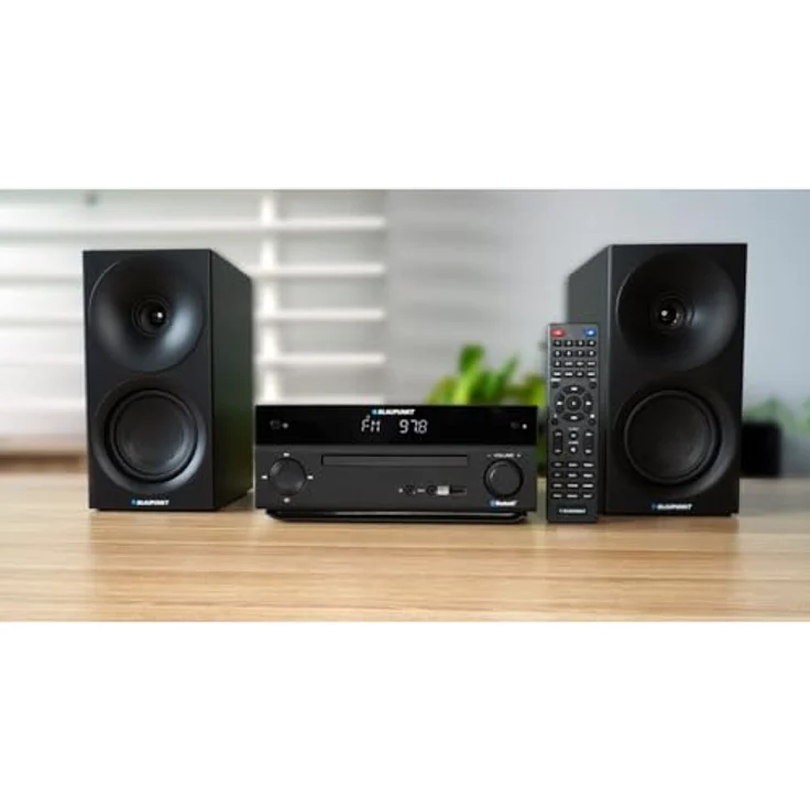 Blaupunkt MS30.2BT Micro-Stereoanlage, 150 W Leistung, Bluetooth, HDMI ARC, FM-Radio mit 40 Sendern, USB- und AUX-Anschluss, weiß – Bild 6
