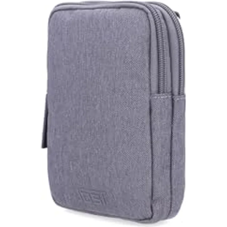 Jost Bergen Handytasche, 12 cm x 4 cm x 16 cm, dunkelgrau, 100% Polyester – Bild 2