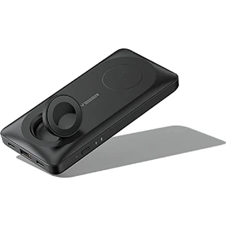 VEGER Power Bank MagMulti - 10 000mAh LCD Quick Charge for MagSafe + Apple Watch PD 22,5W Aufladen (W1156) – Bild 2