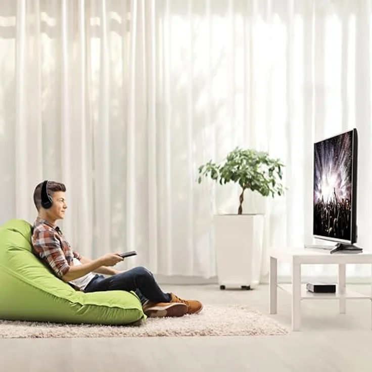 Metronic Kabelloser TV-Stereokopfhörer 480200, Digitale Optische Eingänge, Leicht und Ergonomisch, Lautstärkeregelung am Kopfhörer – Bild 5