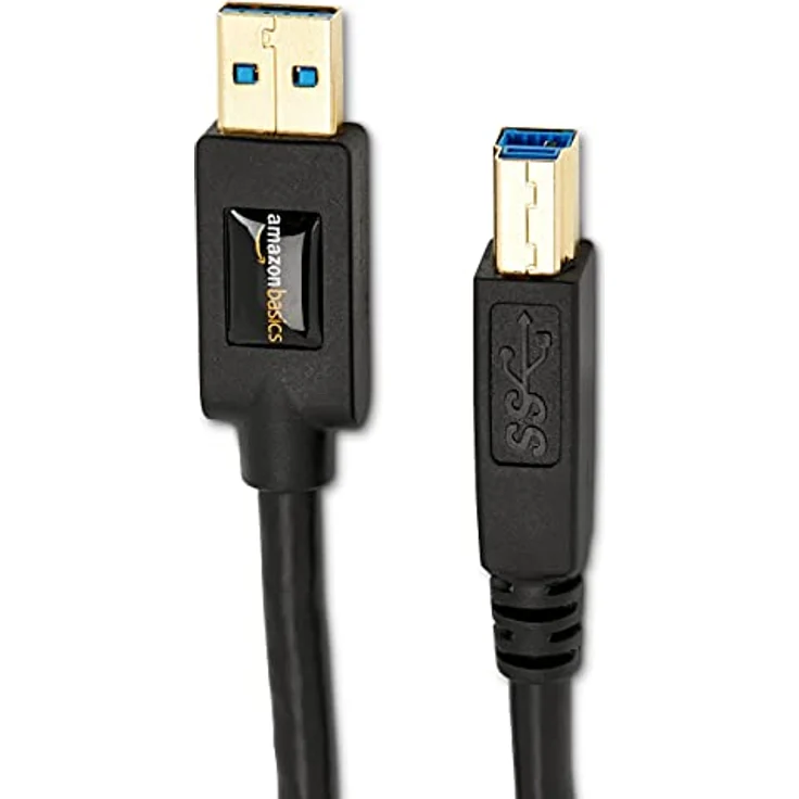 AmazonBasics HL-002571 USB-3.0-Kabel, USB-A-auf-USB-B, 2,7 m, Schwarz – Bild 3