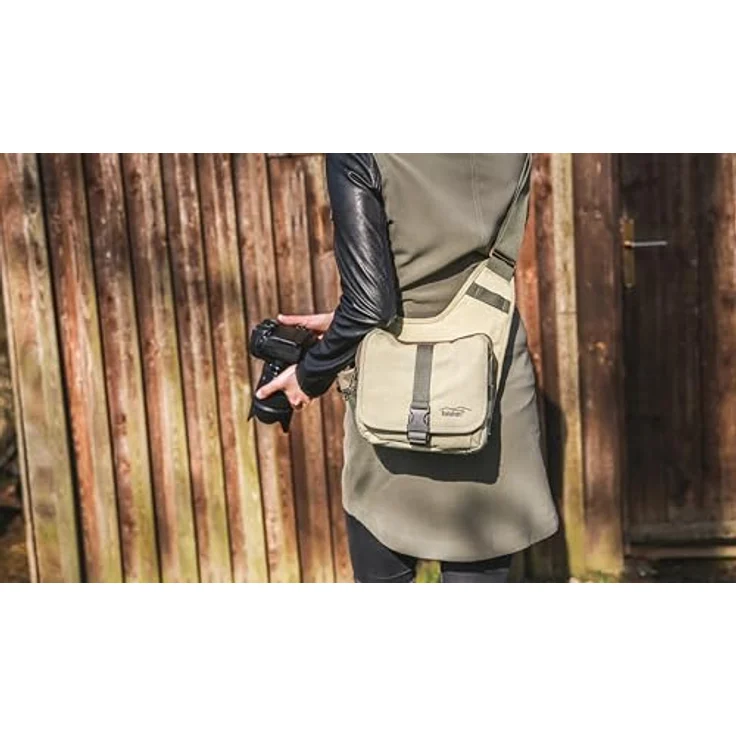Kalahari K-51 Kikao Canvas Fototasche Khaki – Bild 7