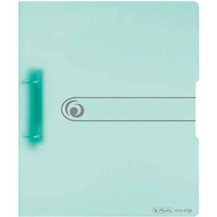 Herlitz Aktenordner Herlitz Ringbuch / DIN A4 / PP / 2-Ringmechanik / 38mm / transparent minze – Bild 2