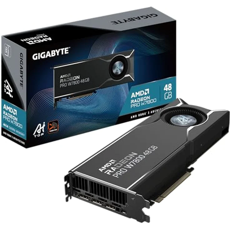 SAPPHIRE Radeon™ Pro W7800 48GB LITE, Grafikkarte mit RDNA 3 Architektur und 4x DP-Anschlüssen