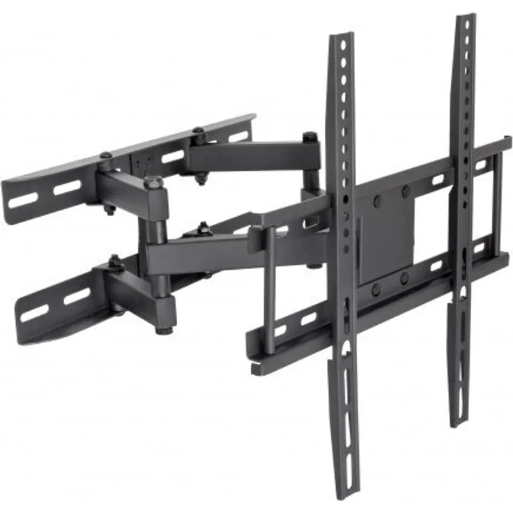 ART RAMT AR-35 TV-Ständer für Fernseher bis 165,1 cm (65 Zoll), Schwarz, mit Höhenverstellung und 35 kg Tragkraft