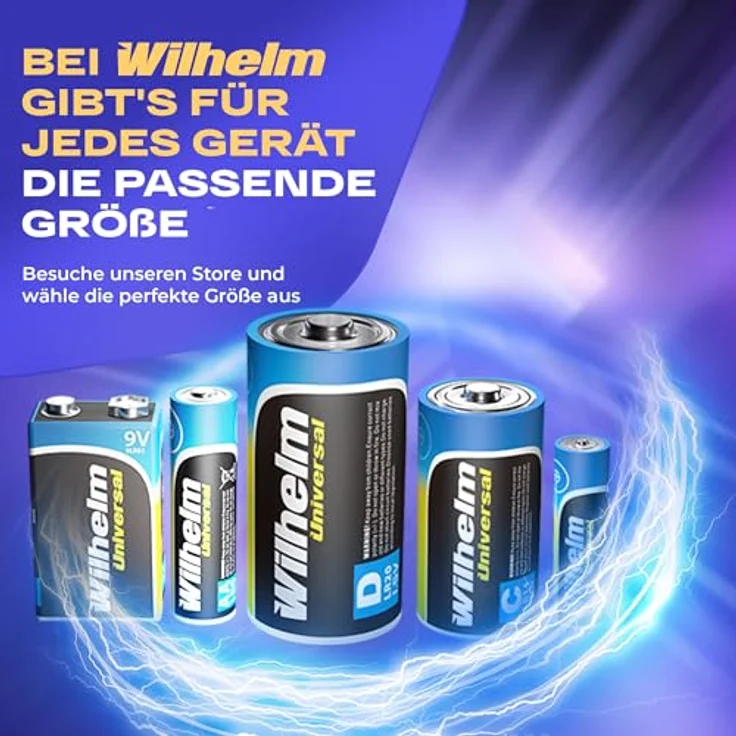 Wilhelm Universal Batterien AA Mignon, 100er Pack, 1,5V/2800mAh, ideal für hohe Energiegeräte – Bild 4