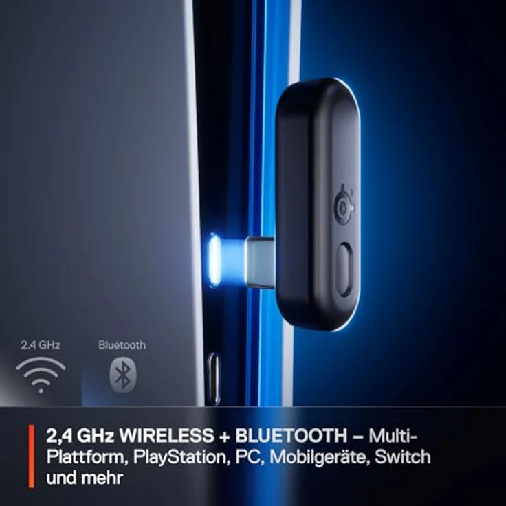 SteelSeries Arctis GameBuds für PlayStation – Wireless In Ear Gaming Kopfhörer – ANC/Transparenzmodus – Wasserbeständig IP55 – 40H Batterie – Drahtloses Laden – PS5, PC, Switch, Mobil – Bild 4