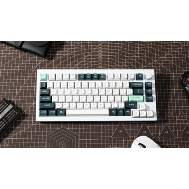Keychron Q1 HE Kabellose Mechanische Tastatur mit Hall Effect Gateron Double-Rail Magnetic Switch Nebula, Rapid Trigger, 2.4 GHz Bluetooth RGB Kompatibel mit Mac Windows Linux - Weiß – Bild 2