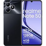 realme Note 50 Smartphone 4+128GB, 90Hz Vivid Display, Up to 8GB Dynamic RAM + 128GB ROM, 13MP AI Camera, 7.99mm Ultra Slim, 5000mAh Massive Battery, Midnight Black