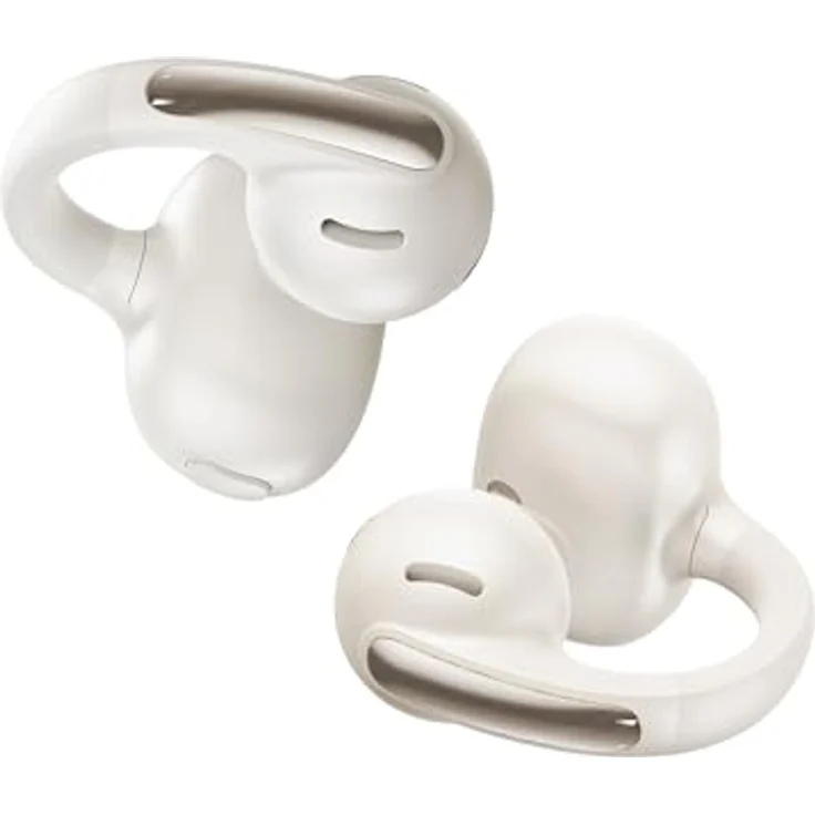 Baseus Bowie MC1 Open Ear Kopfhörer, Ohrclip mit adaptiver Bassverstärkung, Bluetooth 5.4, IP57, 40H Akkulaufzeit, 5,2g - Starlight Weiß – Bild 1