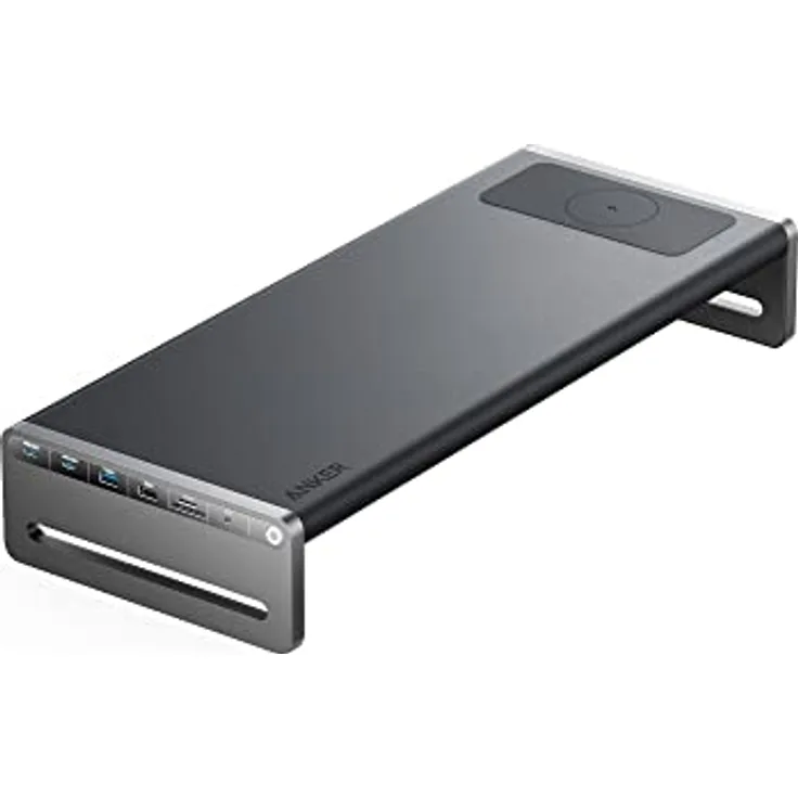 Anker 675 USB-C Docking Station (12-in-1) mit 10 Gbps USB-C Anschlüssen, 4K@60Hz HDMI Bildschirm, kabellosem Ladegerät, in schwarz