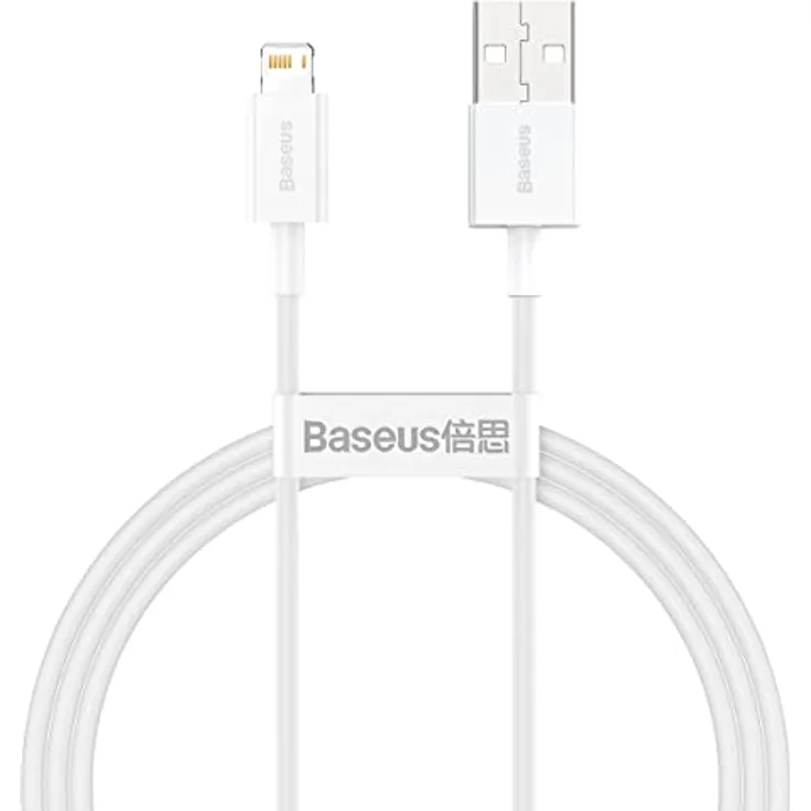 Baseus Superior Series USB auf Lightning Kabel, 2.4A, 1m, weiß - Schnellladen und Datenübertragung