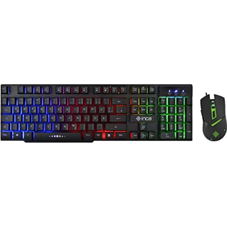 Inca Gaming Tastatur IKG-448 inkl. Maus, RGB, dt. Layout