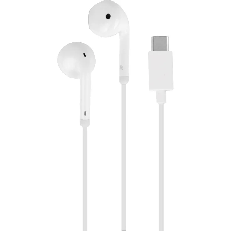PURO Kopfhörer Filo, kabelgebundenes In-Ear Headset mit USB Typ-C Anschluss, Weiß