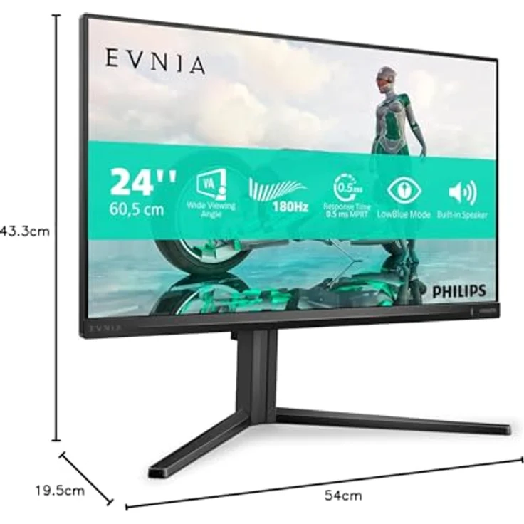 Philips Evnia 24M2N3200A: 23,8-Zoll Full-HD VA-Monitor mit 165 Hz, 1 ms Reaktionszeit, 300 cd/m² Helligkeit und integrierten Lautsprechern – Bild 7