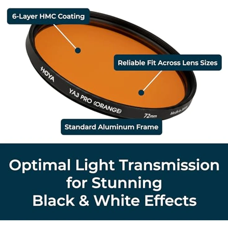 Hoya 82 mm HMC Ya3 rund Filter ? Orange – Bild 6