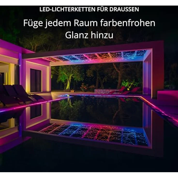 Twinkly Smarte Lichterkette 250 RGBW Farbwechsel LED Bluetooth WiFi | kostenf... - twinkly - Preisvergleich – Bild 2