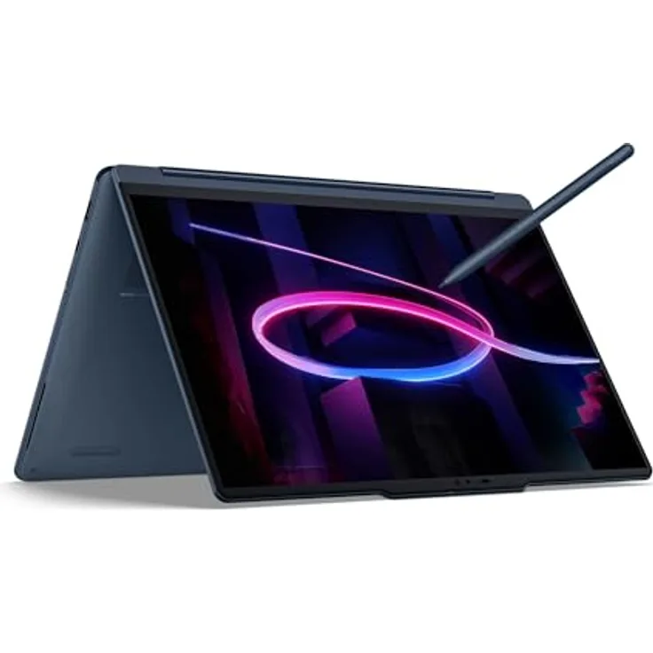 Lenovo Yoga 9 2in1 Aura Edition Laptop, 14" 2.8K WQXGA OLED Touch Display, Intel Core Ultra 7 355, 32GB RAM, 1TB SSD, Blau, 3 Jahre Premium Care