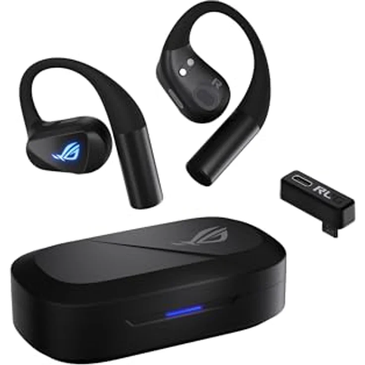 ASUS KOPFHÖRER ROG Cetra Open Wireless (16 h, Kabellos), Kopfhörer, Schwarz – Bild 1