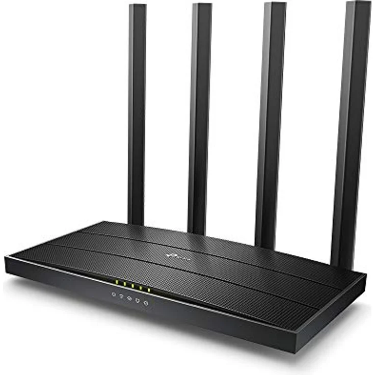 TP-Link Archer A6, Dual-Band Router mit bis zu 1200 Mbit/s, 4-Port Gigabit Switch, MU-MIMO und Beamforming, Schwarz – Bild 2