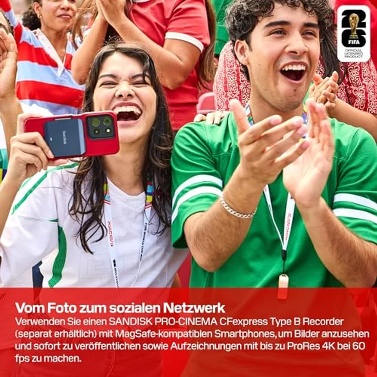 SanDisk Extreme PRO CFexpress Type B, 256 GB, 1700 MB/s Lesegeschwindigkeit, 1200 MB/s Schreibgeschwindigkeit, tropfsicher, Schwarz, Silber – Bild 4