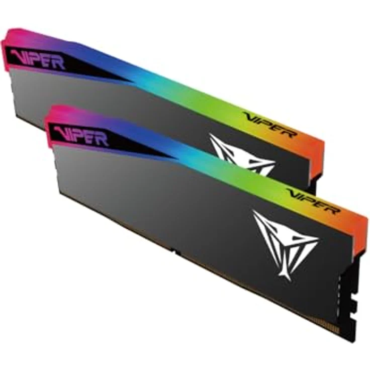 Patriot Viper Gaming RGB Elite 5 Ultra DDR5-6400 RAM, 32 GB (2x 16GB), CL 32, AMD EXPO, Intel XMP 3.0, schwarz – Bild 2