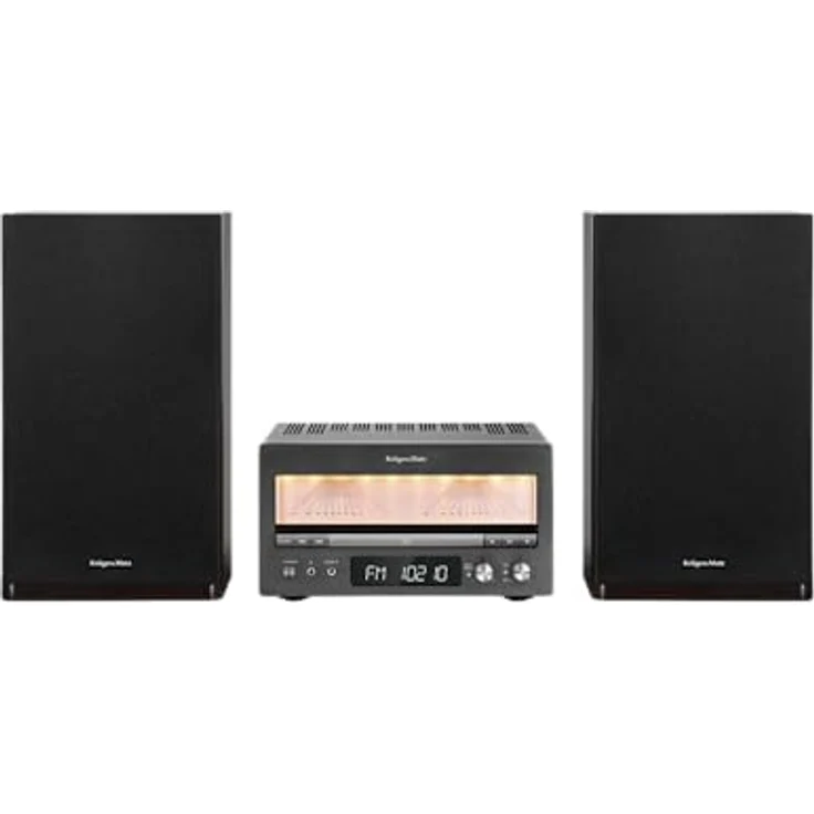 Krüger&Matz KM1995, Stereo Hi-Fi Anlage mit Bluetooth, DAB+ Digitalradio und Transistorverstärker der Klasse A, Schwarz – Bild 2