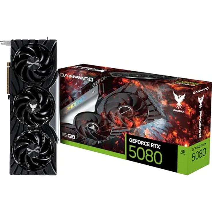 Gainward RTX 5080 Phoenix, 16 GB GDDR7 Grafikkarte mit PCI-Express 5.0, 8K Unterstützung und aktiver Kühlung – Bild 1