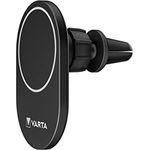 VARTA Ladegerät & Handyhalterung Auto, Mag Pro Wireless Car Charger 15 W, Magnet Smartphone-Halterung mit Ladefunktion, MagSafe-kompatibel, Qi-kompatibel, Autohalterung inkl. USB-Typ-C-Kabel, schwarz