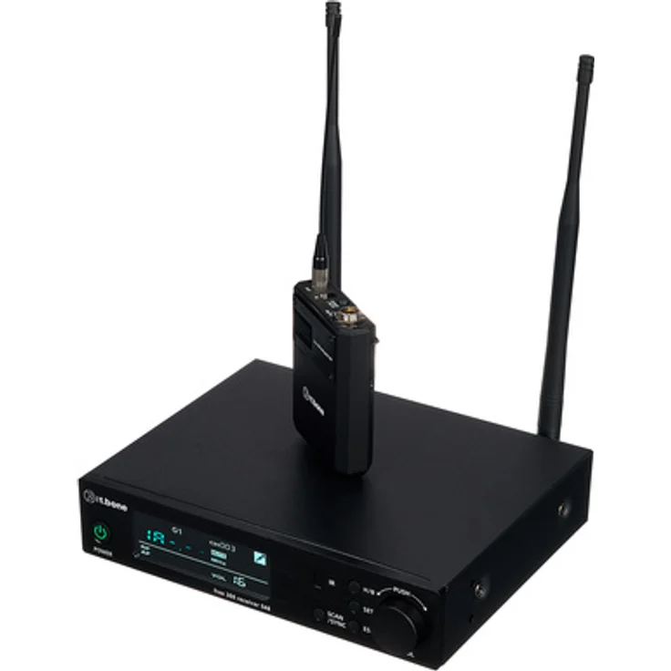 the t.bone free 300 PT 548, Funksystem mit Taschensender, Frequenzband 548 - 572 MHz, 100 m Reichweite, Rackmount inkl.