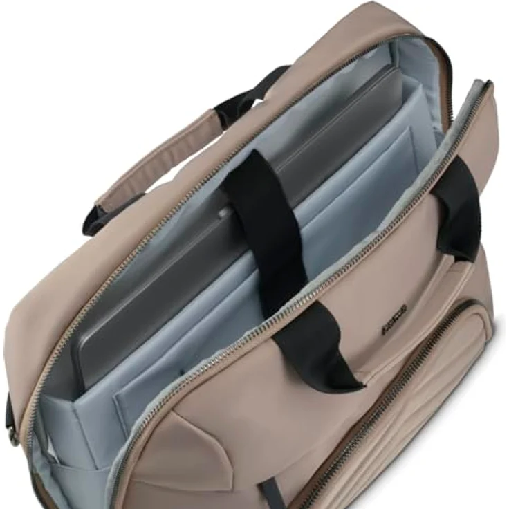 Hama Premium Lightweight Notebooktasche, Beige, aus recyceltem Polyester, ultraleicht und gepolstert, mit Tabletfach bis 28 cm (11") – Bild 6