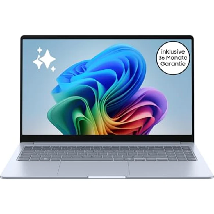 Samsung Galaxy Book4 Edge, 15,6-Zoll Galaxy AI-Laptop mit Snapdragon X Plus, 16GB RAM, 256GB Speicher, Wi-Fi 7, Sapphire Blue, 3 Jahre Herstellergarantie, Windows 11 Home – Bild 1