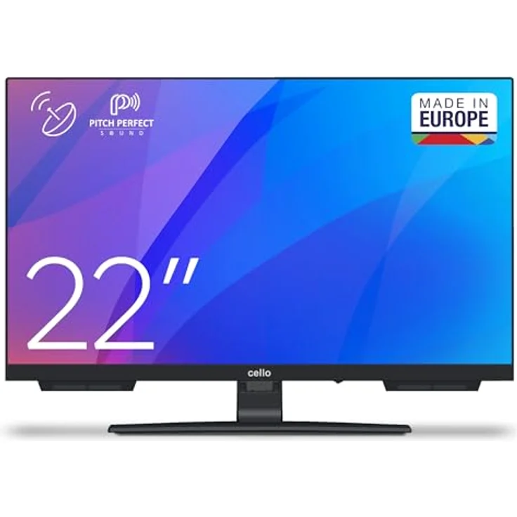 Cello C2224SH, 22 Zoll Fernseher mit Triple-Tuner DVB-C/-S2/-T2, Pitch Perfect Sound, ideal für kleine Räume – Bild 1