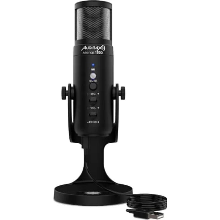 Audibax Atenas 1500 Micrófono USB para Podcast/Grabación