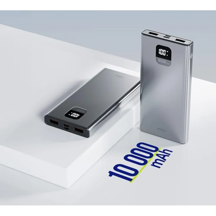 FOREVER Allity Powerbank APB-100, 10000 mAh, PD & QC 22,5W, grau – Bild 5