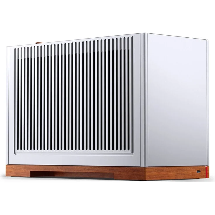 Jonsbo T9 Black, Mini-ITX PC-Gehäuse mit PCIe 5.0 Riserkabel, silber, bis 310 mm Grafikkarten, CPU-Kühler bis 78 mm