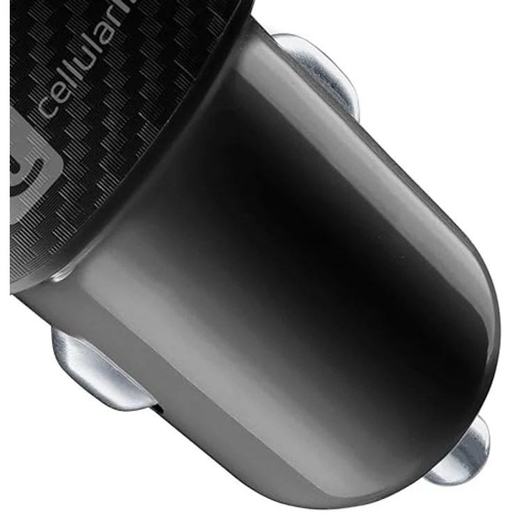 Cellularline - USB-C Car Power 20W - 20-W-USB-C-Autoladegerät - Automatischer 12V/24V-Zigarettenanzünder-Adapter - Überlast- und Kurzschlussschutz - Schwarz – Bild 3