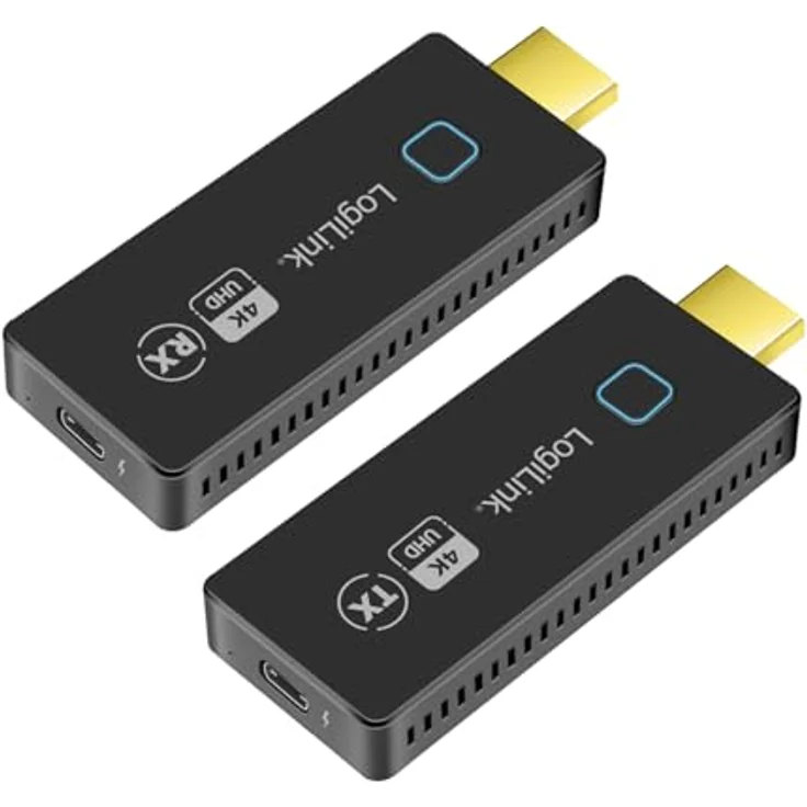 LogiLink HDW0102 HDMI-Übertragungs-Set, drahtlos, 30m Reichweite, 4K@60Hz, für Daten- und Videoübertragung per WLAN-HDMI – Bild 4