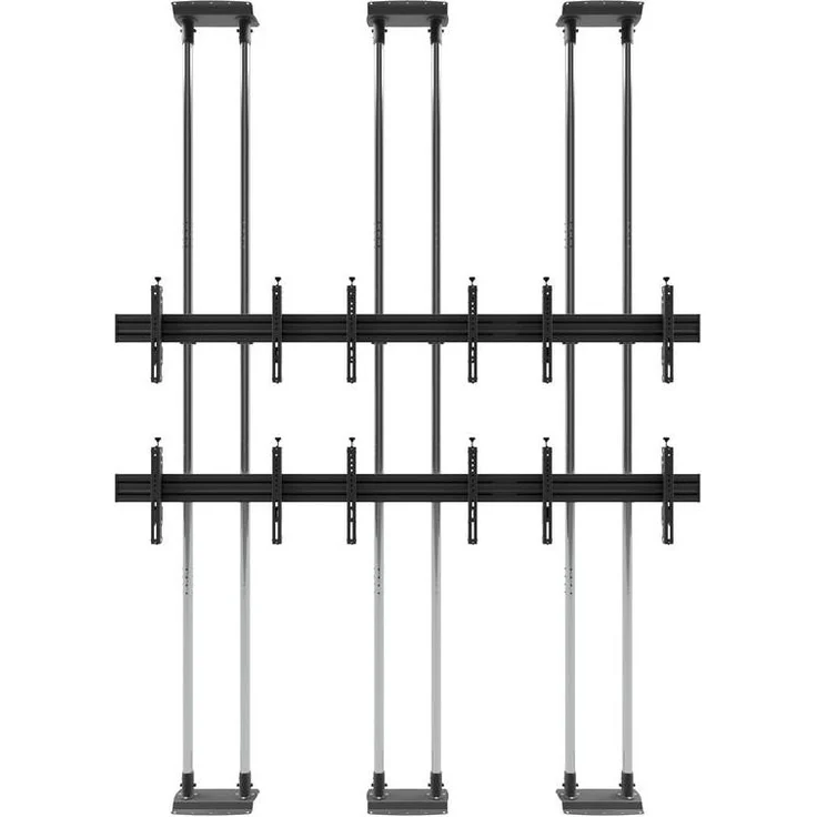 Edbak VWFCA3247-L, Fixed TV-Halterung mit Kabelmanagement, Schwarz, für 42-49 Zoll Bildschirme, 330 kg Tragkraft