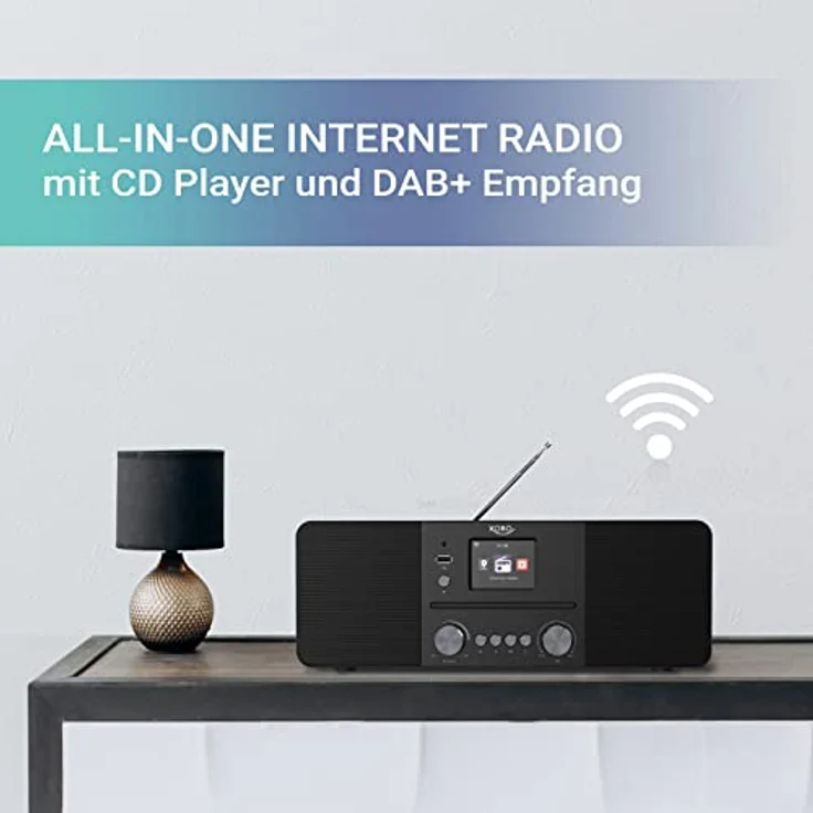 XORO HMT 620 - All-in-One Stereo Internetradio mit CD-Player, DAB+/FM Radio, WLAN, Bluetooth, Spotify Connect, MP3 USB Player, Netzwerkstreaming, App Steuerung – Bild 2