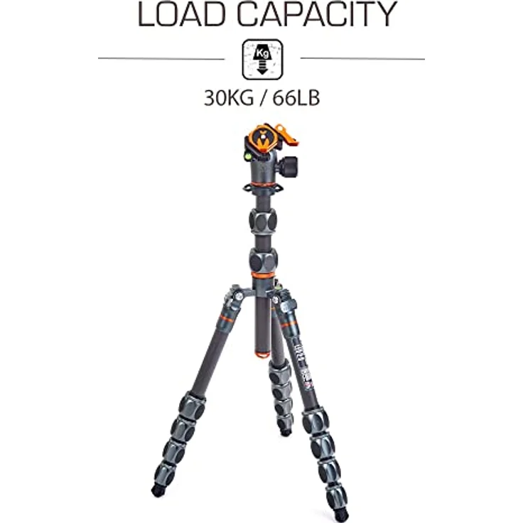 3 Legged Thing Pro 2.0 Leo Grau - Ultrakompaktes Reisestativ mit Kugelkopf AirHed Pro LV – Bild 3